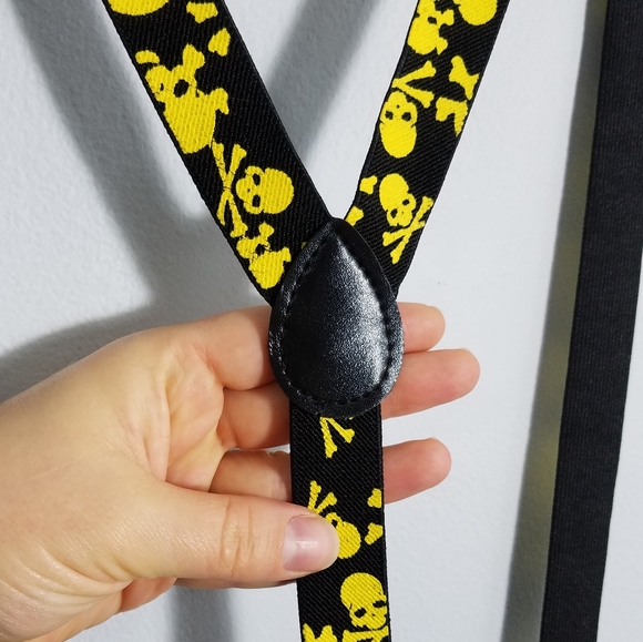 💰 Fun pirate skull ☠ suspenders, boys/men - Picture 7 of 9